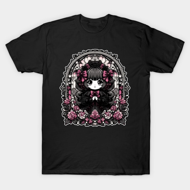 Dark Gothic Lolita T-Shirt by DesignDinamique